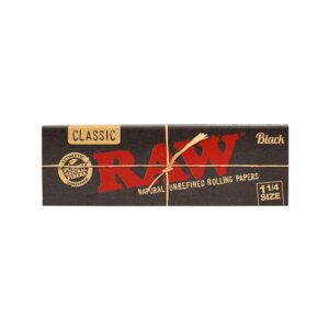 Raw - Black Extra Fine Unbleached 1 1/4 papers